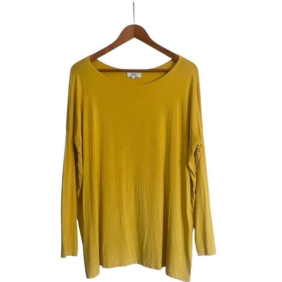 PIKO Mustard Yellow Oversized Long Sleeve Top (M) Bamboo Blend - Picture 6 of 8